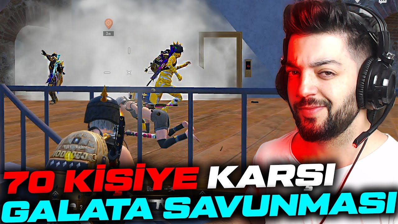 70 KİŞİYE KARŞI GALATA KULESİNDE EFSANE MÜCADELE - PUBG Mobile