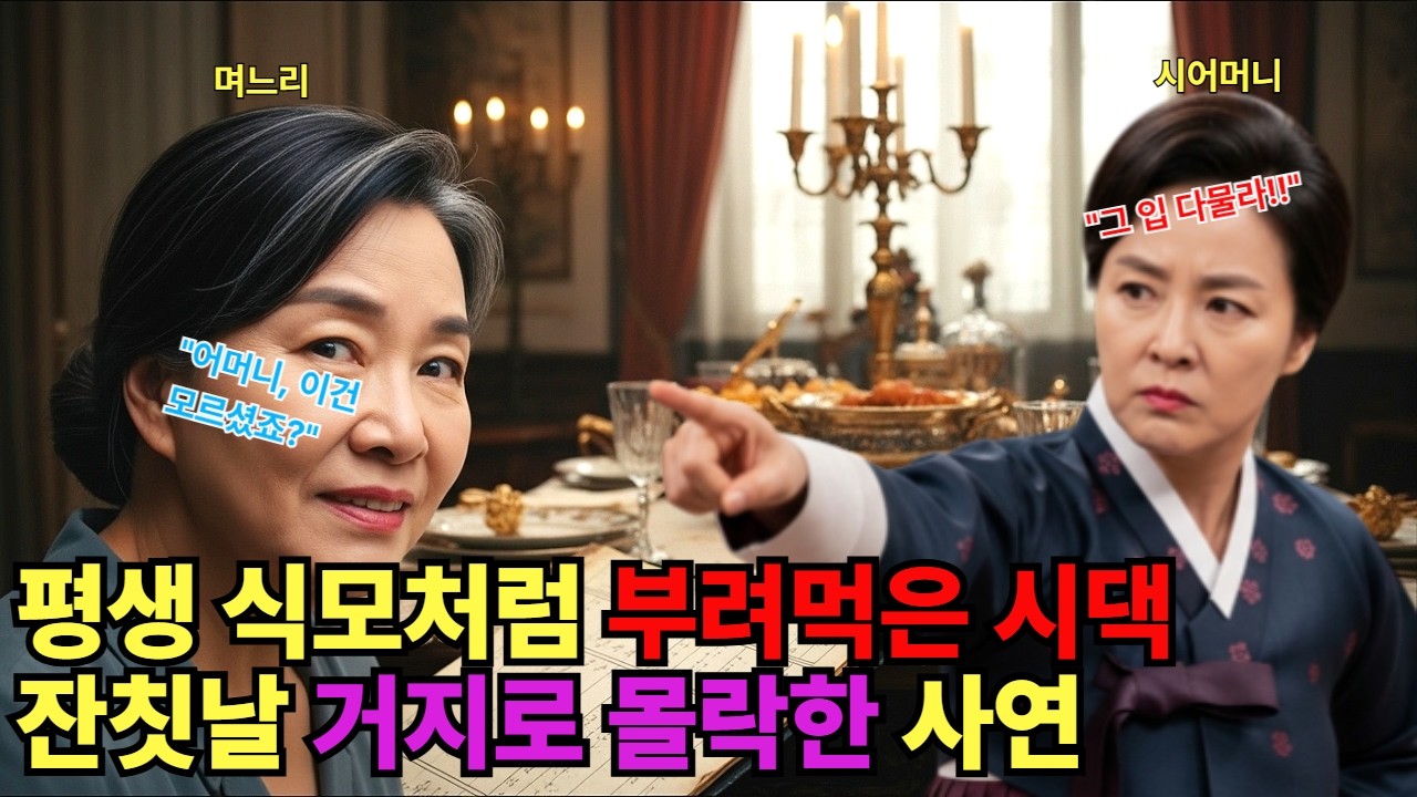 평생 식모처럼 부려먹은 시댁, 잔칫날 거지로 몰락한 사연 #오디오북 #실화사연 #사이다사연 #감동사연 #반전사연