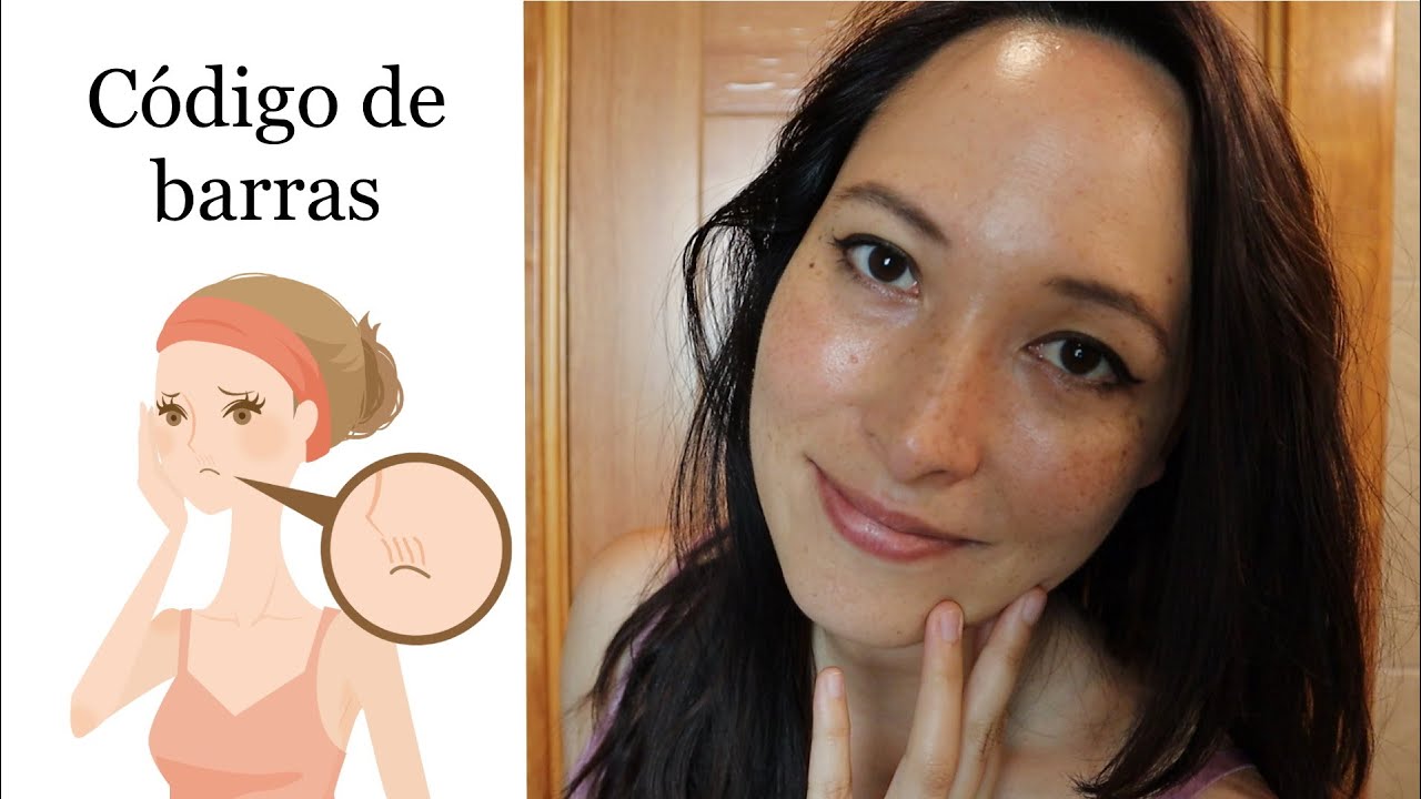 Yoga facial para eliminar las arrugas del código de barras
