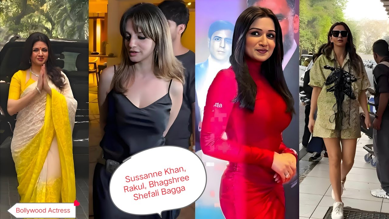 Bollywood Actresses Sussane Khan, Bhagshree, Shefali Bagga, Rakul Preet Singh Ka Viral Video Aaj 