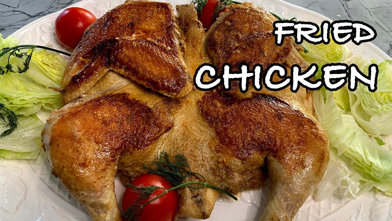 Pan Roasted Chicken Whole Fried Chicken Tabaka Recipe Цыпленок Табака Тапака Рецепт Цыпленка Табака