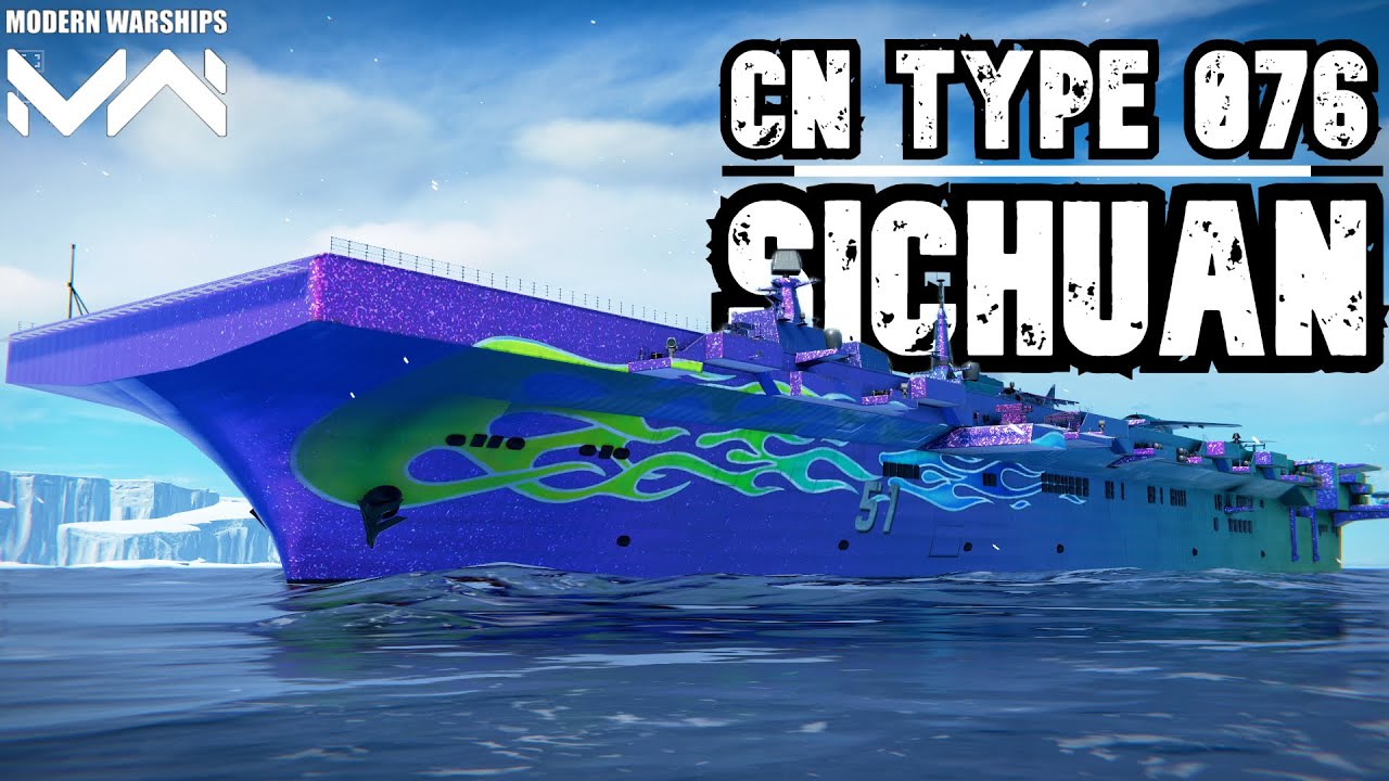 CN Type 076 Sichuan | 4 Peluncur Granat BARBAR? | Modern Warships
