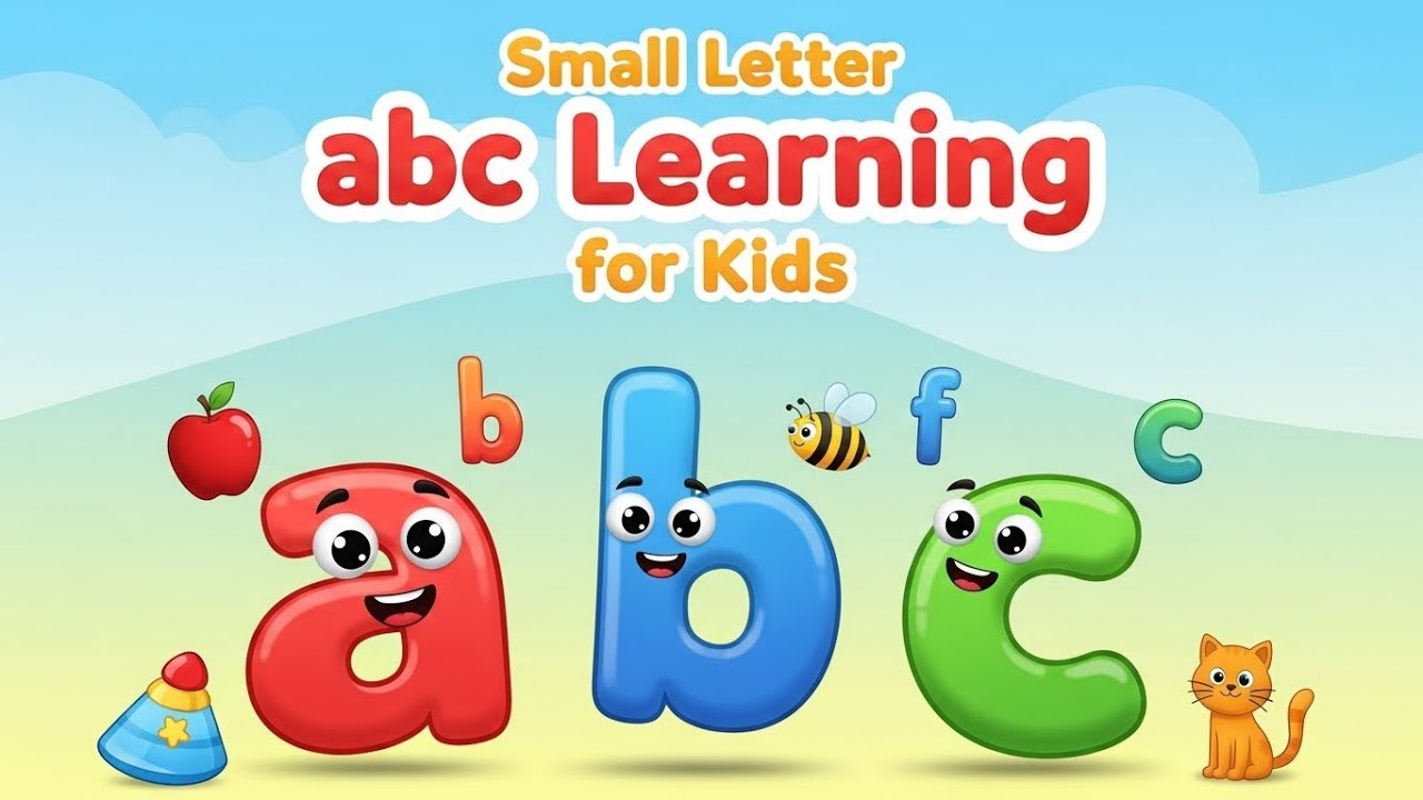 Small Letter ABC for kids #LowercaseAlphabet #ABCLearning #RainbowKidsLearning #LearnABC
