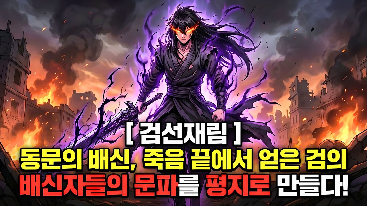 [무협야사] 동문의 배신으로 죽다 살아난 천재 검객, '사멸의 검의'로 문파를 피로 씻다