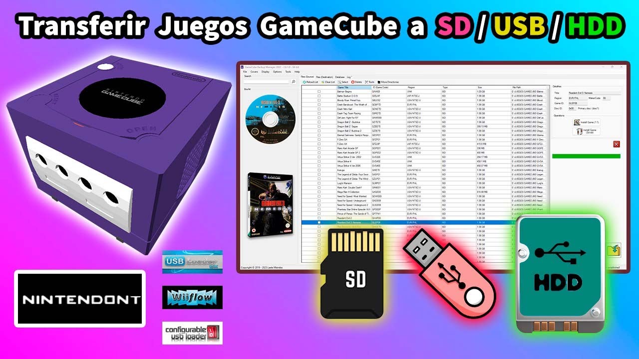 GameCube Backup Manager: Gestionar Juegos GameCube de manera correcta ✅