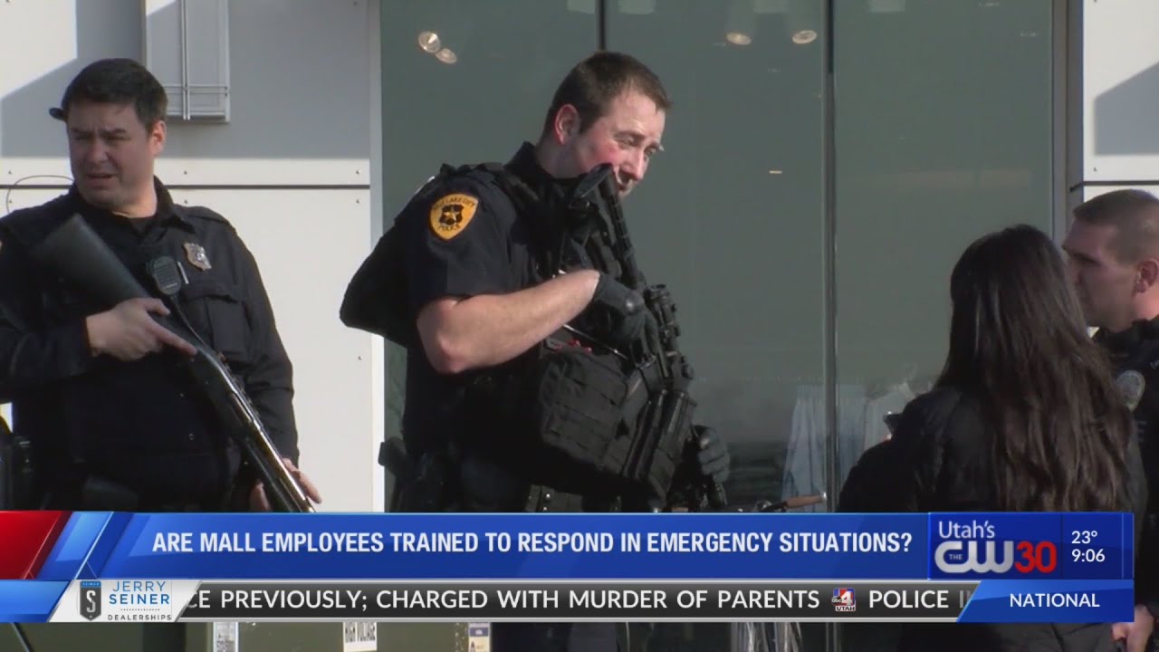 Emergency response training for mall employees