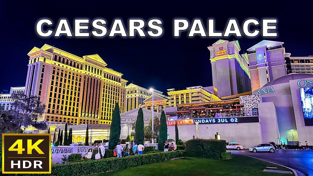 (4K HDR) Caesars Palace Las Vegas Walkthrough and Room Tour - 2023