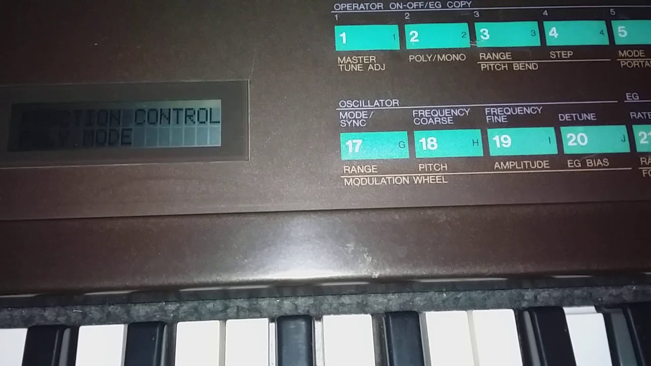 YAMAHA DX7 como afinar y cambiar escala tuba duranguense