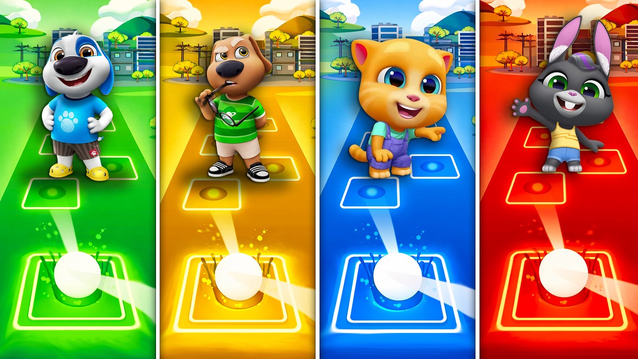 Talking Tom & Friends 🎶 Tiles Hop EDM Rush