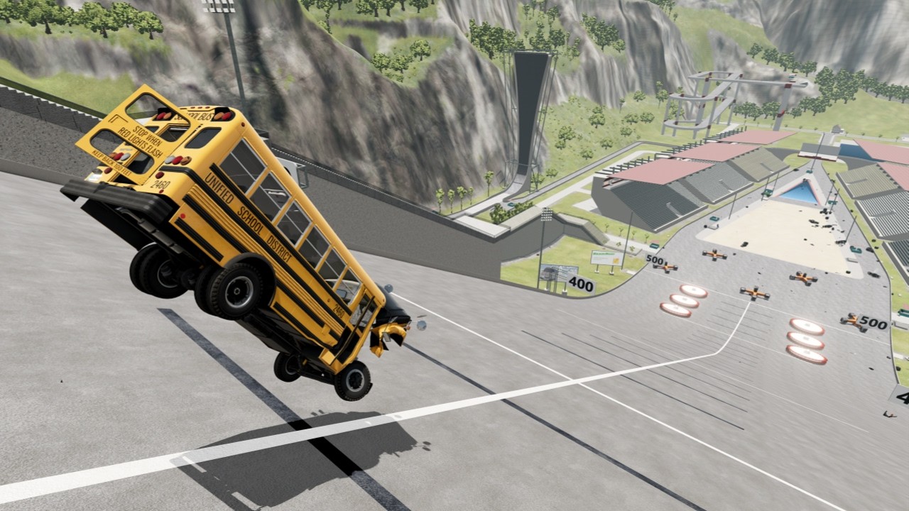 BMNG CrashLab - Epic High Speed Monster Truck Jumps & Crashes #2- BeamNG.drive