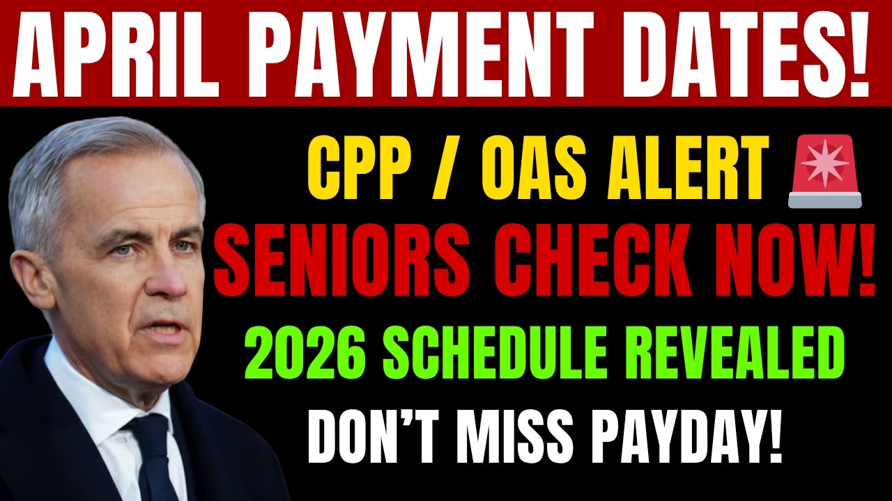 🚨 SENIORS ALERT! CPP, OAS & GIS April 2026 Payment Dates REVEALED &ndash; Don't Miss Your Money!