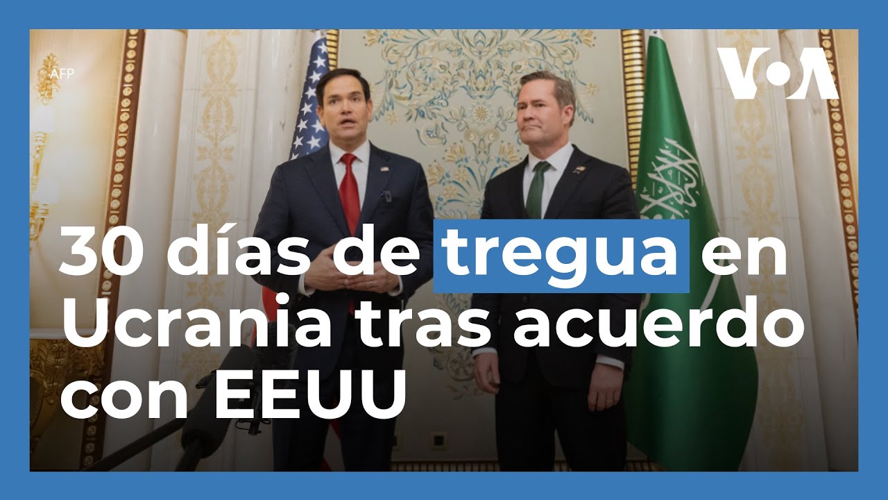 Ucrania acepta tregua de 30 días durante reunión con EEUU
