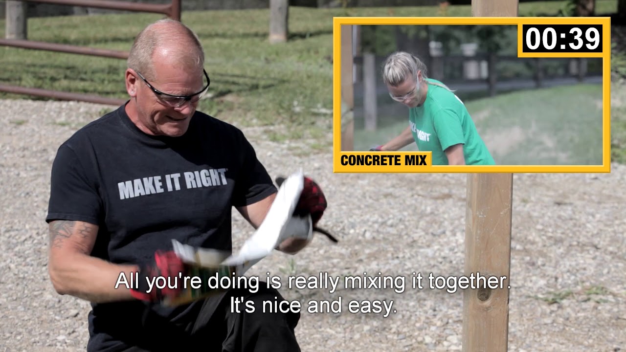 Installing a Fence Post with Sika Post Fix vs. Concrete Post Mix (feat. Mike Holmes)