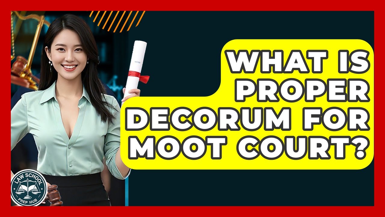 What Is Proper Decorum For Moot Court? - Law School Prep Hub