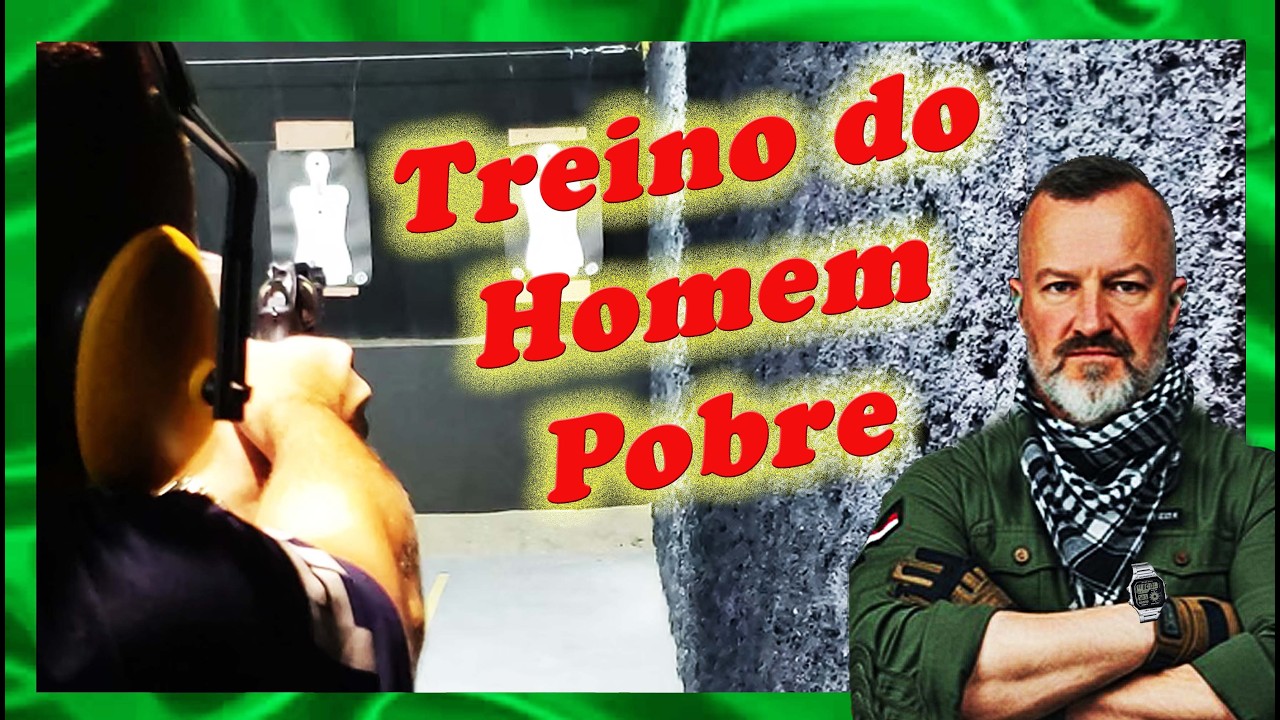 Treino de tiro do homem pobre. (Treino de Tiro gastando pouco)