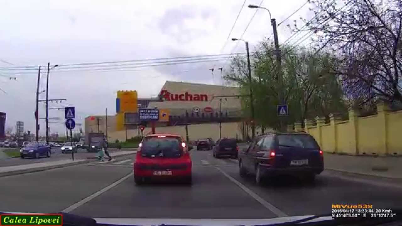 Driving in Timişoara: Podul Dorobanţilor - Iulius Mall (Light Rain + Rush Hour). Timelapse 2x