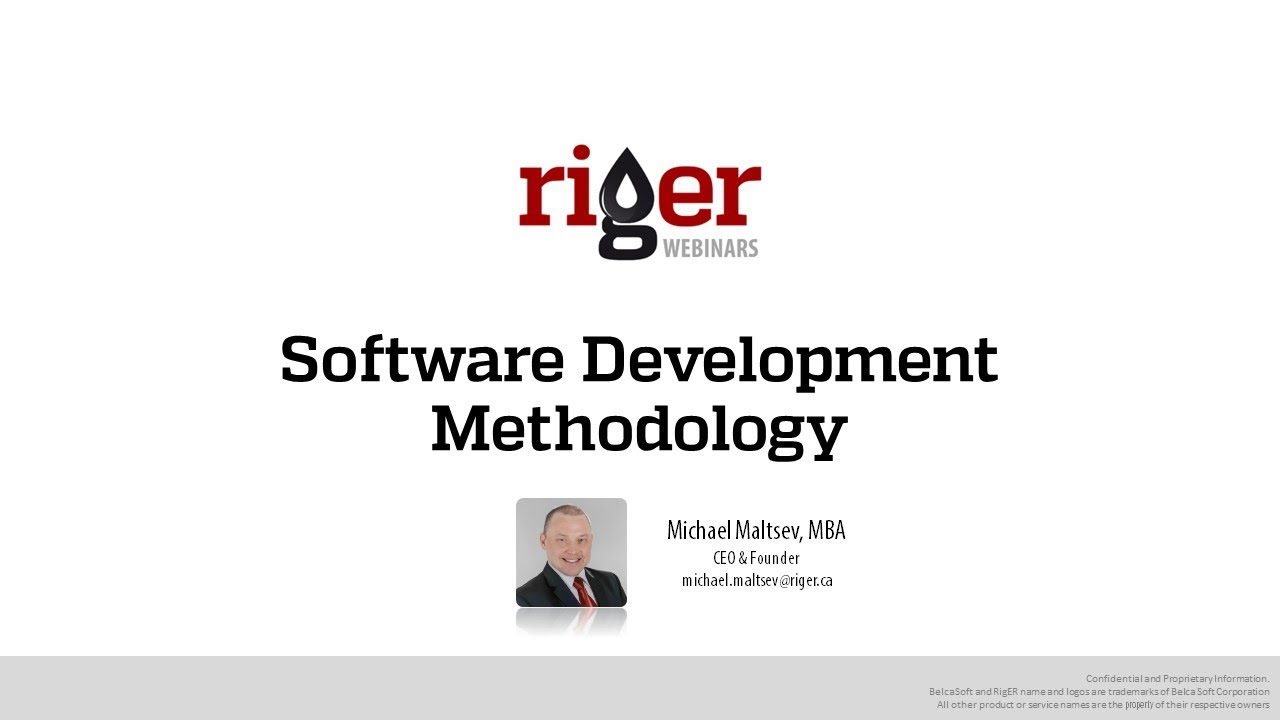 RigER Software Development Methodology. Oilfield Software for Energy Service and Rental Companies