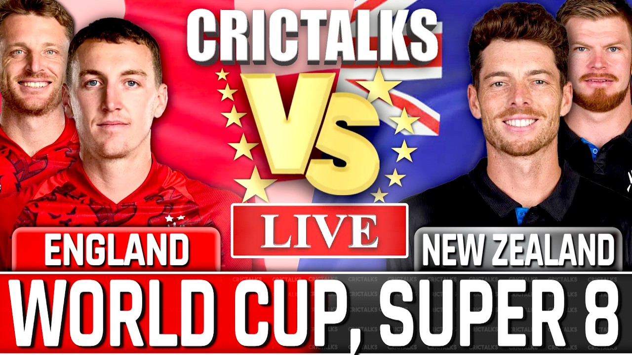 🔴 ENG vs NZ Live Match Today, Last 7 Overs, T20 World Cup 2026, Live Cricket Scores Commentary