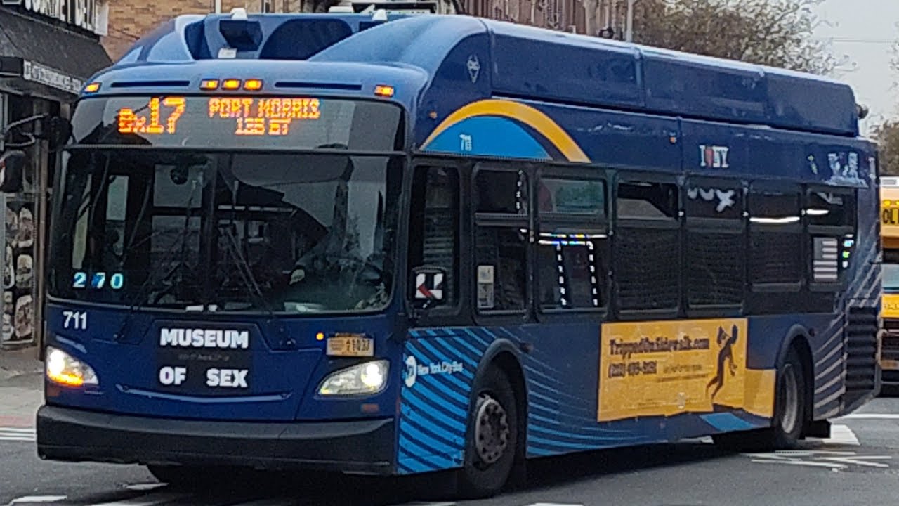 MTA LED Light New Flyer C40LF LFS XD40 XN40 NYC Bus Bx17 Crotona Avenue 11/21/25.