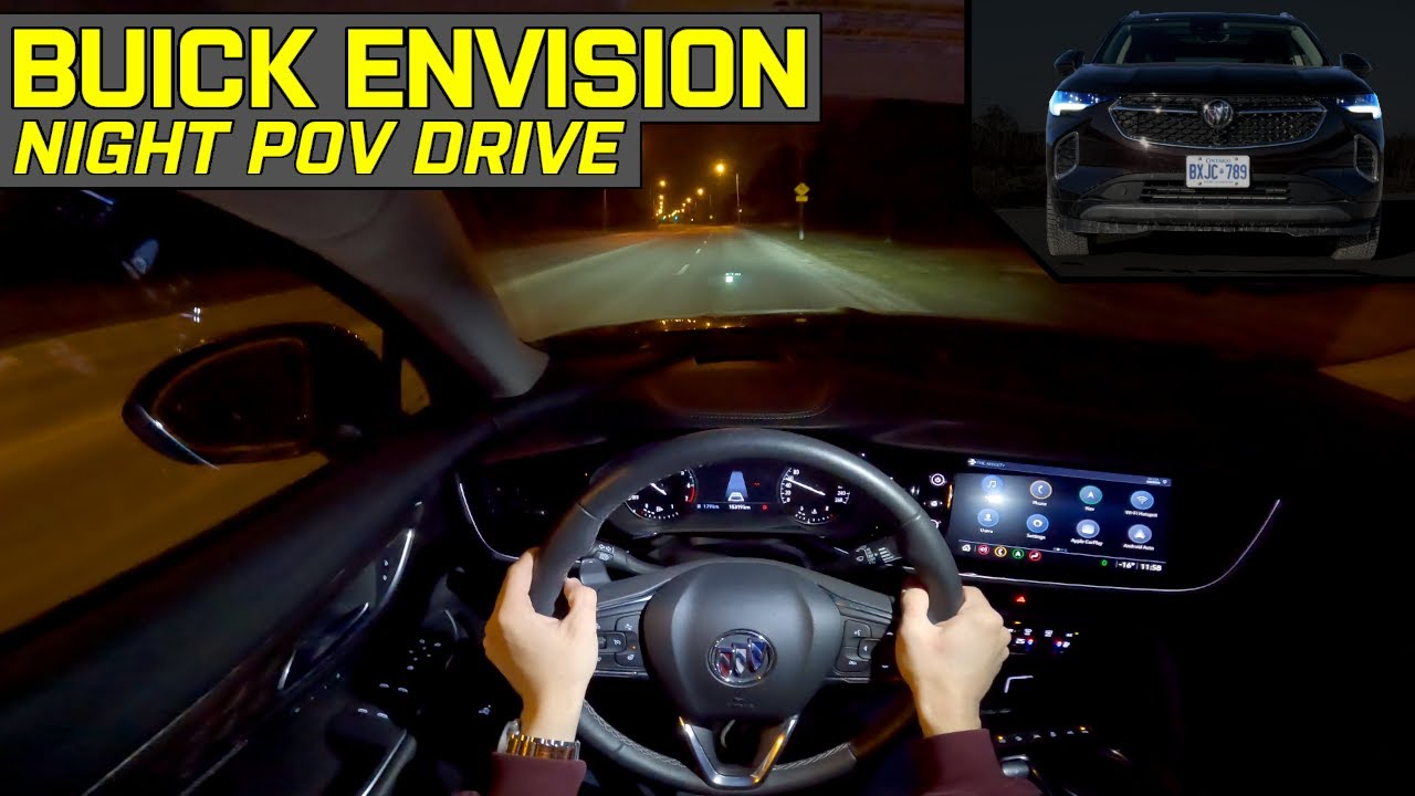 LED HEADLIGHTS TEST! - Buick Envision Avenir AWD - POV Test Drive