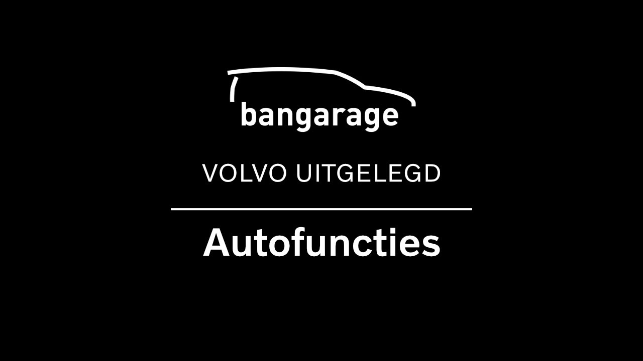Autofuncties | Volvo Sensus Infotainment