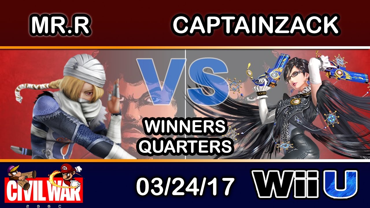 2GGC: Civil War - eLevate | Mr.R (Sheik) Vs. CaptainZack (Bayonetta) Winners Quarters