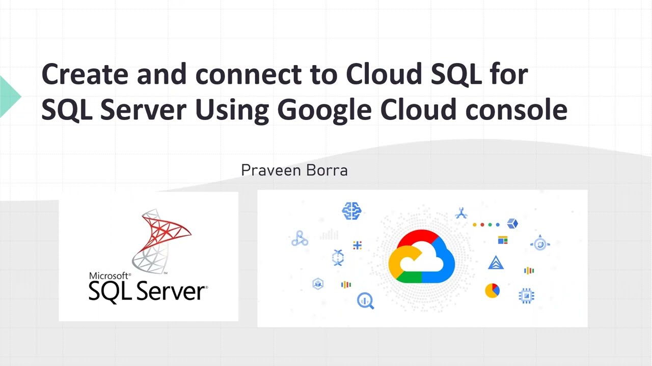 Как создать экземпляр SQL Server и подключиться к нему с помощью консоли GCP | SQL Server Google ...