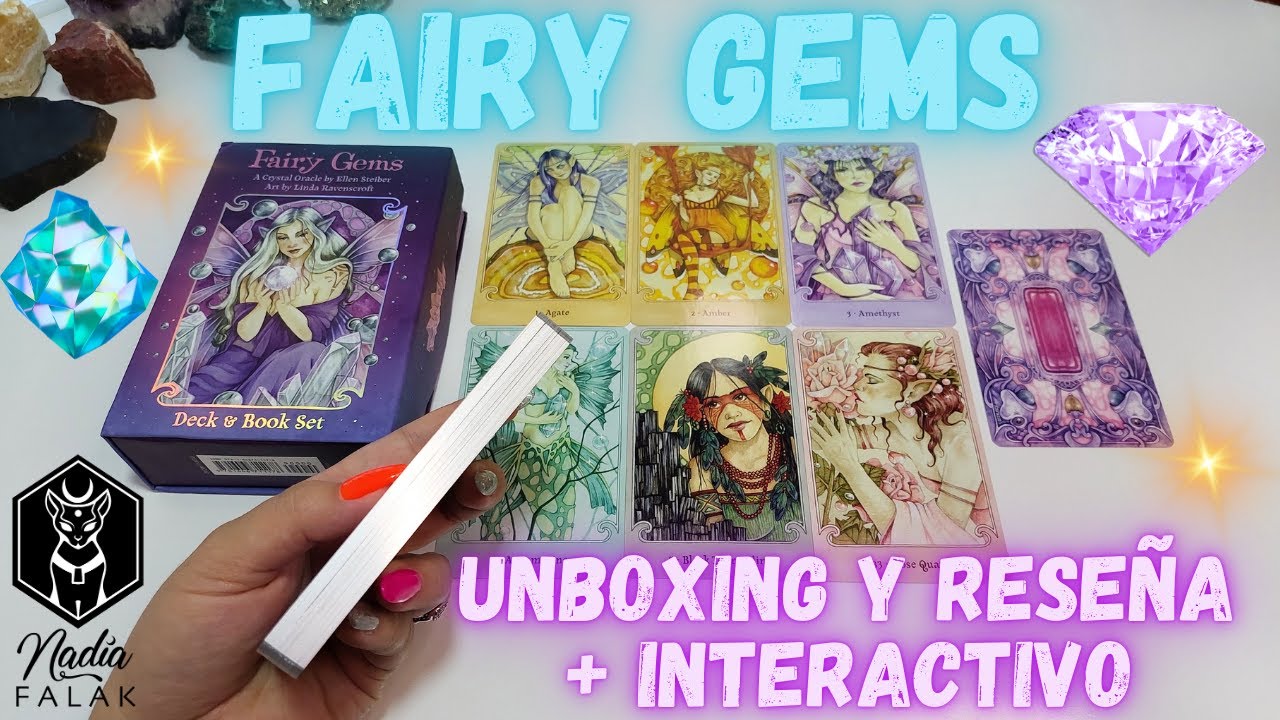 FAIRY GEMS (Crystal Oracle) 💎 Unboxing y Reseña + Interactivo 💜 Nadia Falak