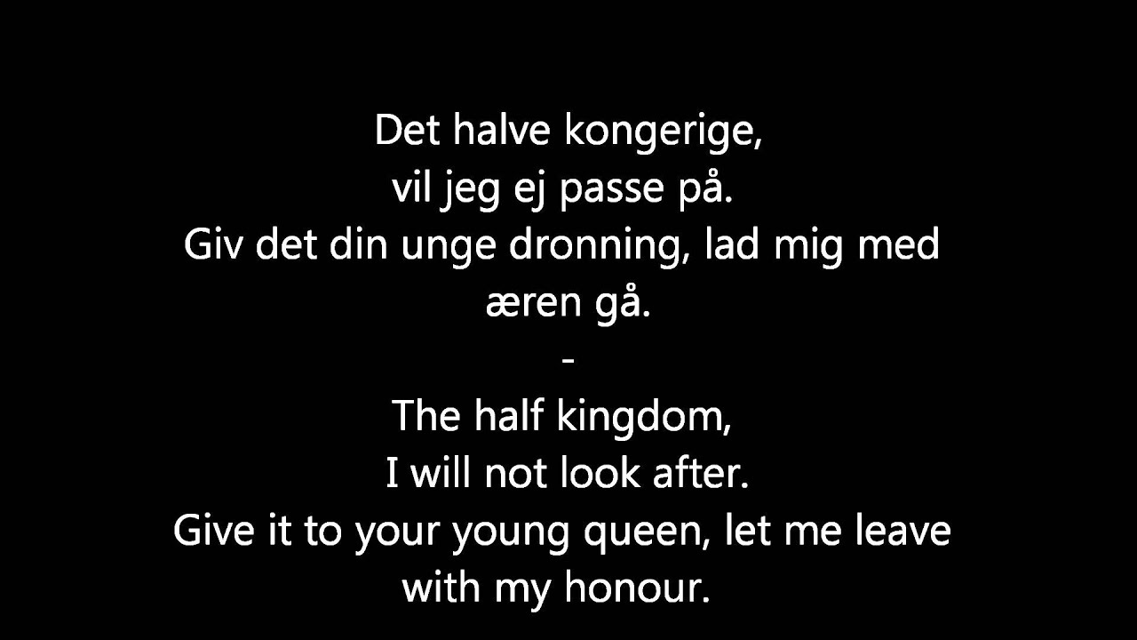 Og det var liden Karen - Danish Folk Song (With Lyrics)