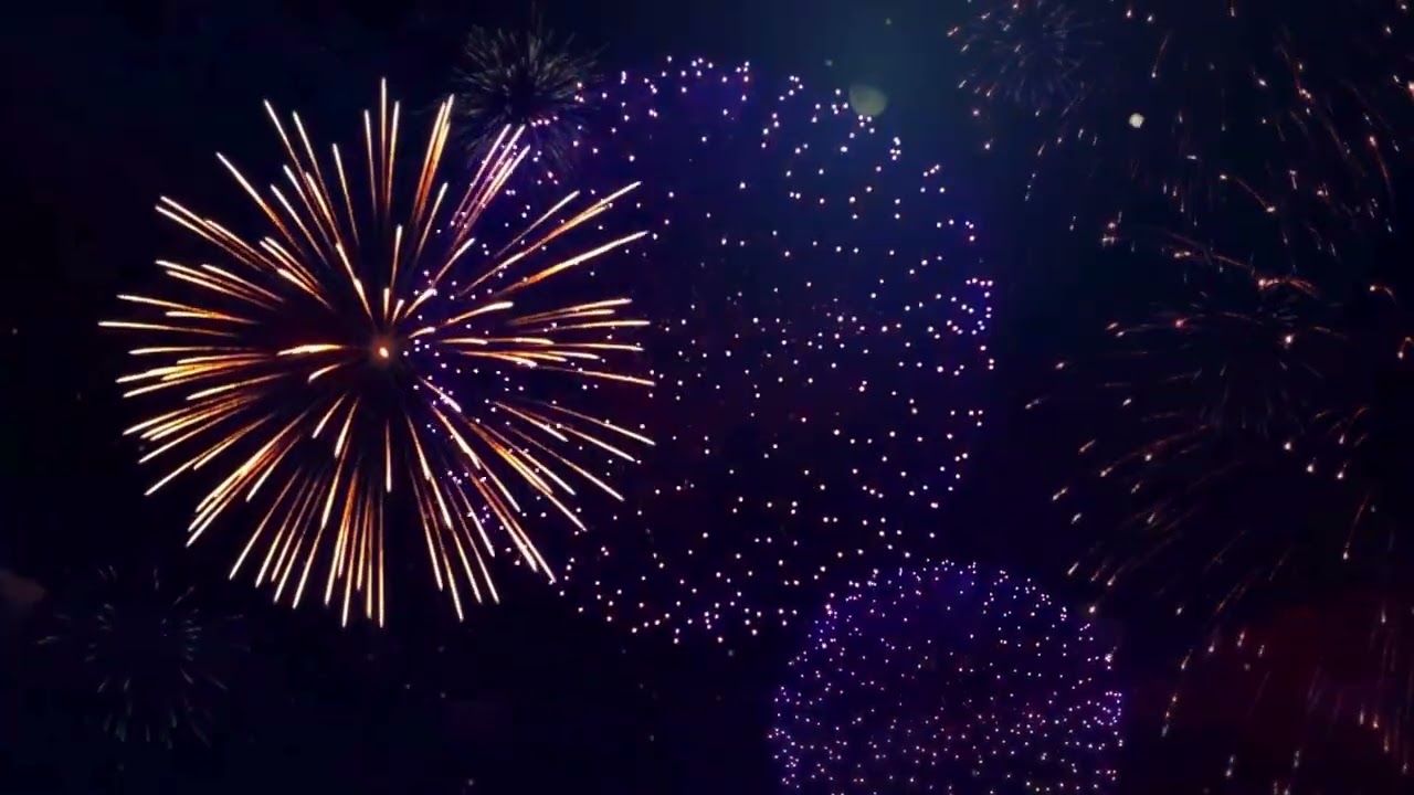 Animated New Year Celebration Greeting Video Background