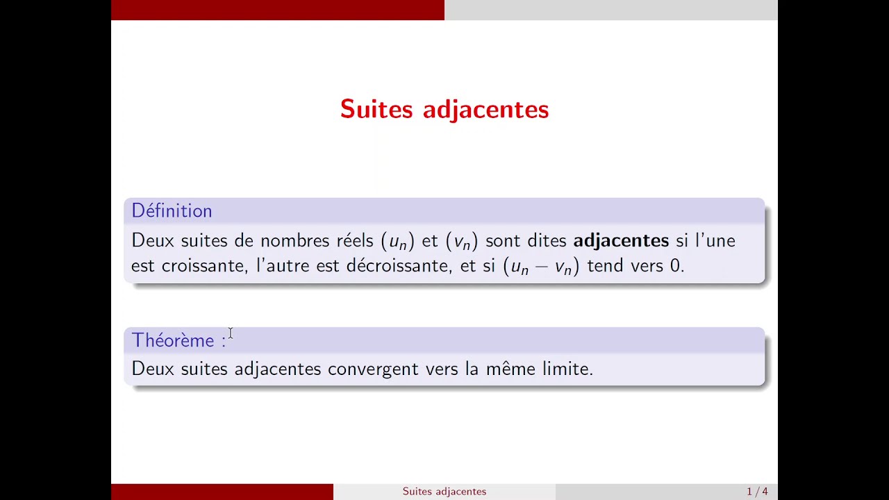 Suites adjacentes