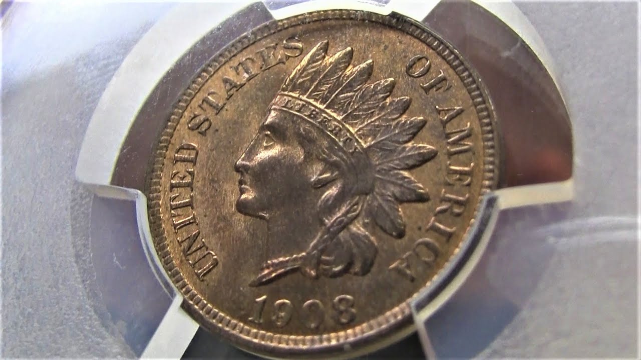 1908 Indian Head Cent - MS64RB PCGS