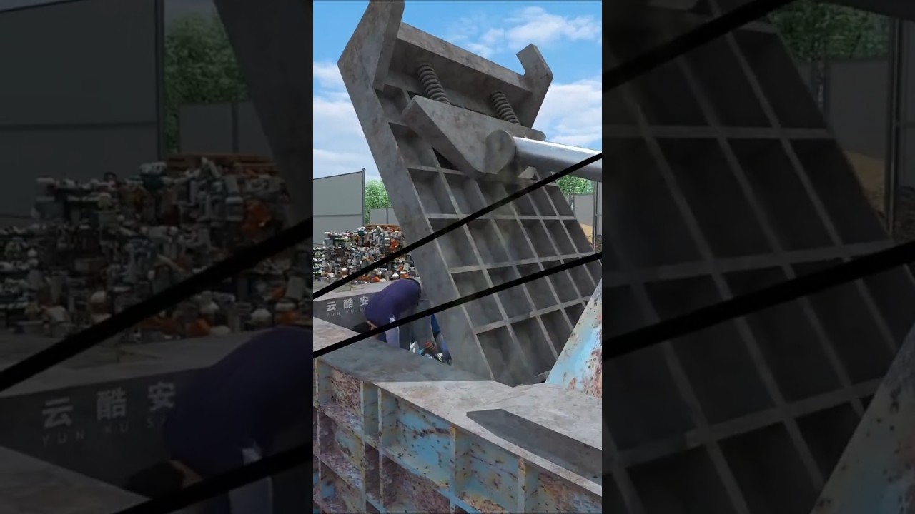 Hydraulic Press Machine Labour Accident 😰 #shorts #3danimation