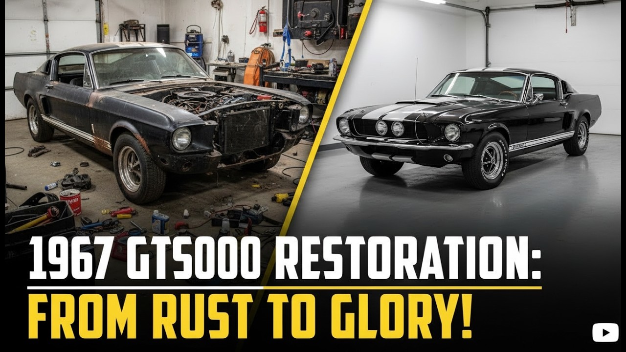 ASMR CAR RESTORATION | Resurrecting a Legend: 1967 Ford Mustang Shelby GT500 Restoration
