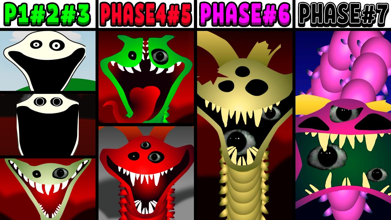 All Phases in New Incredibox Sprunki Oc of Hungry Worm: From Phase 1 to Phase 7