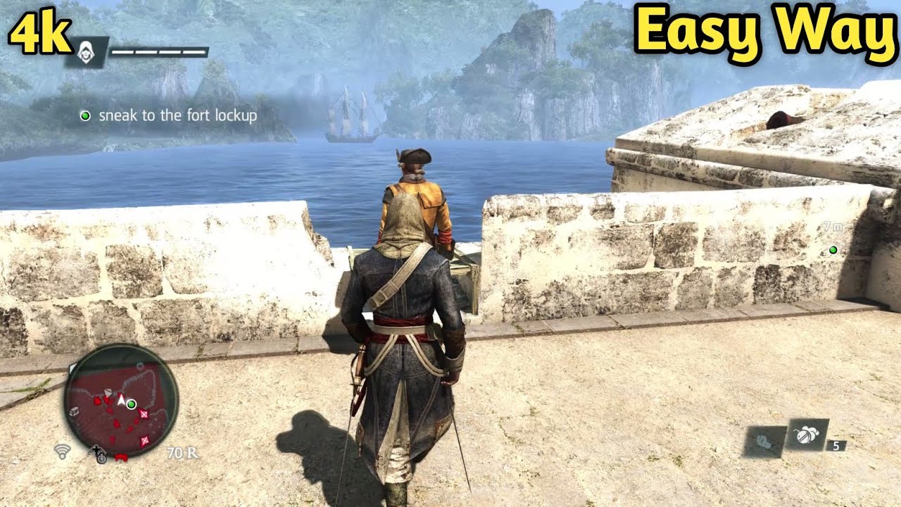 Sneak to The Fort Lockup - Assassin's Creed Black Flag. #assassinscreed