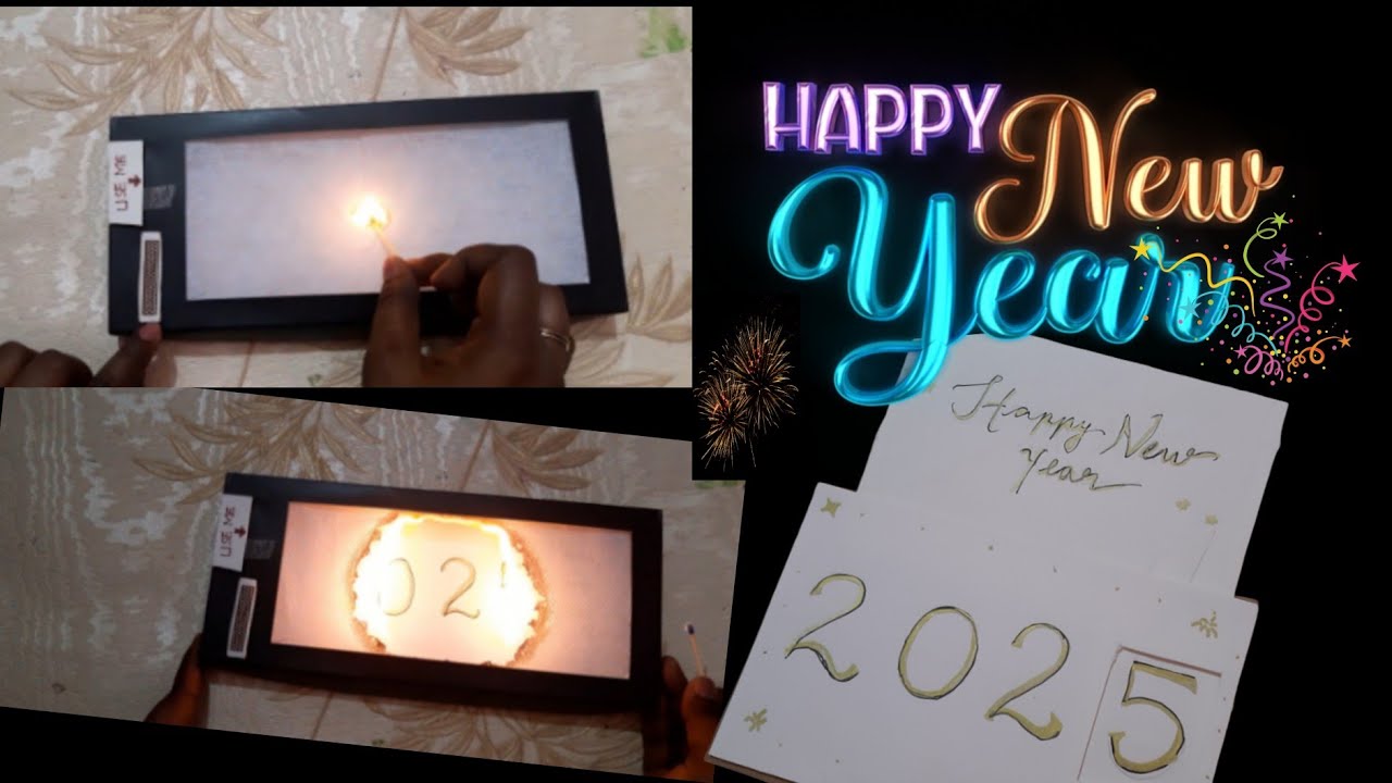 Trending New year Card || White Paper Beautiful Card Ideas #diy #newyear2026 #2025