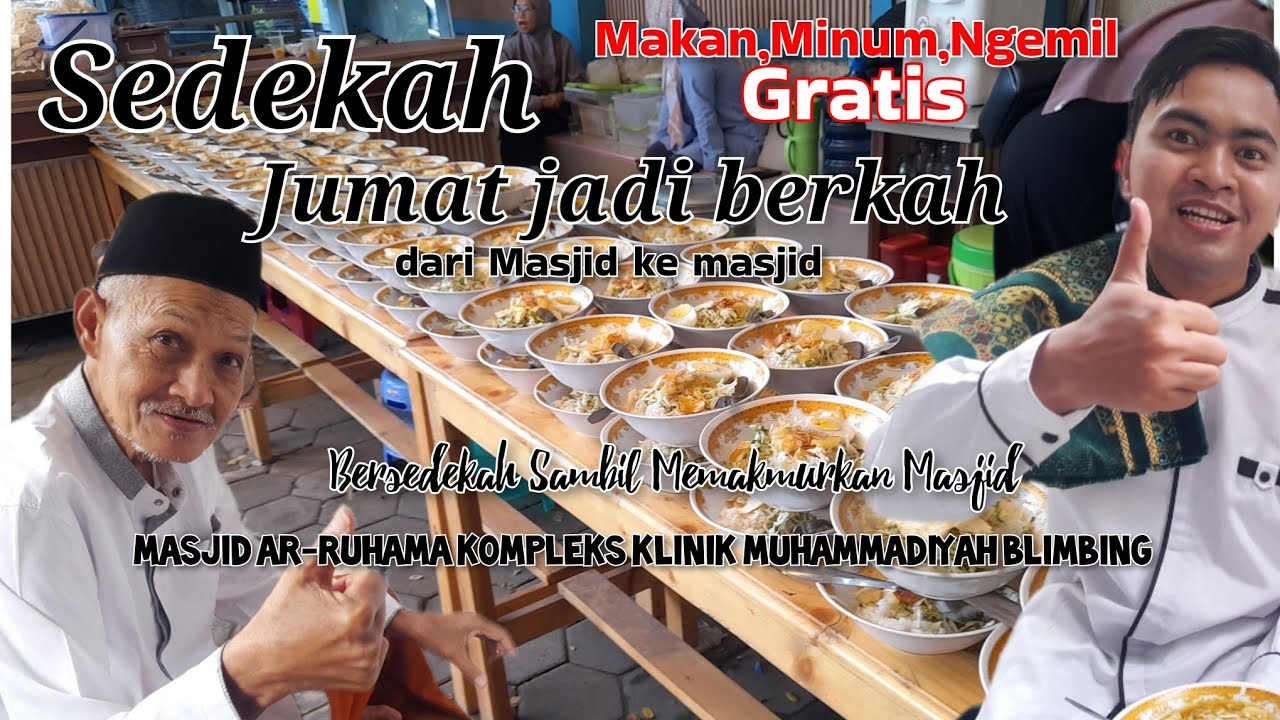 Sedekah jumat jadi berkah di Masjid Ar Ruhama kompleks Klinik Muhammadiyah Blimbing 13 Pebruari 2026