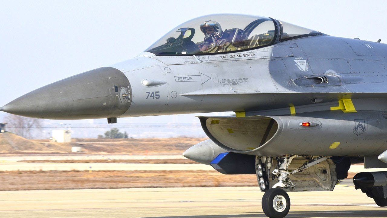 F-16 Fighting Falcon in Action at South Korea
