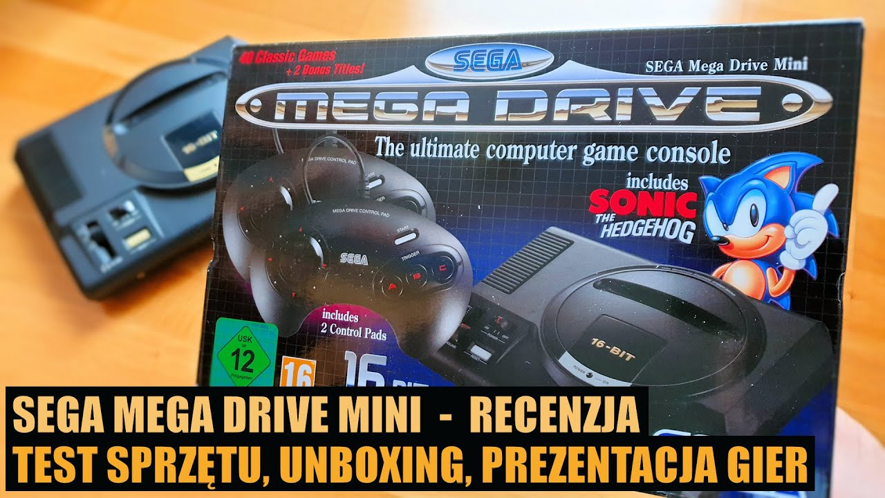 SEGA Mega Drive MINI - recenzja  (unboxing, uruchomienie, test sprzętu i gier)