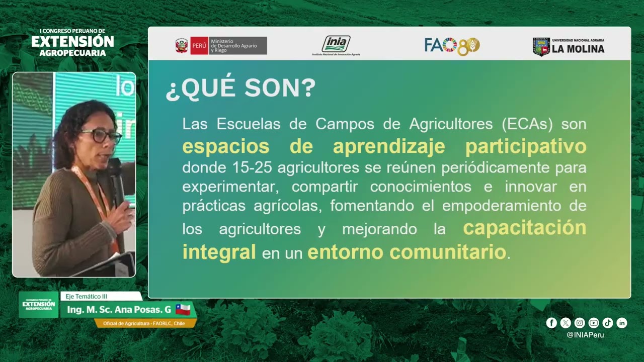 Conferencia magistral 5: Metodología: Escuelas de Campo de Agricultores Transformando la...