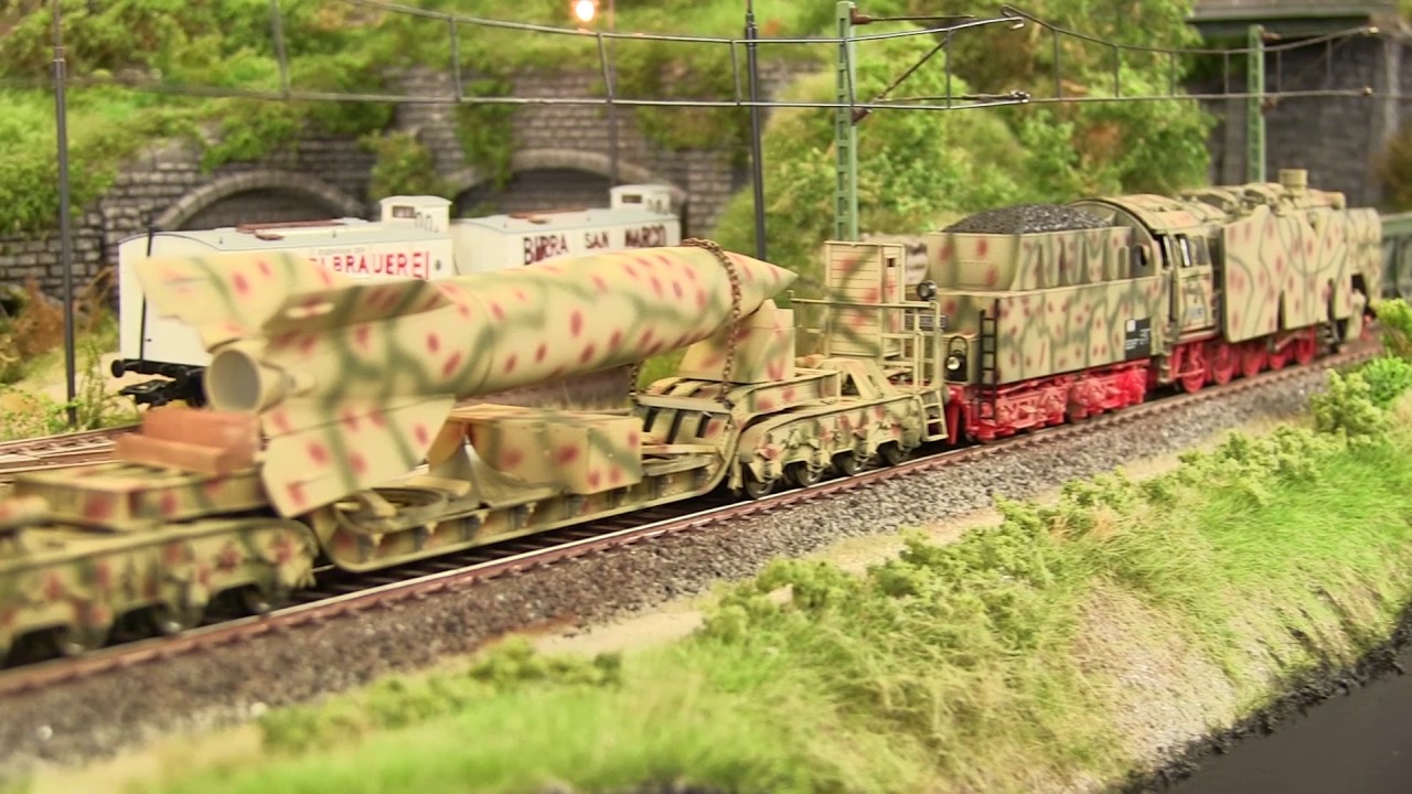 German V2 Rocket Transport Train Set