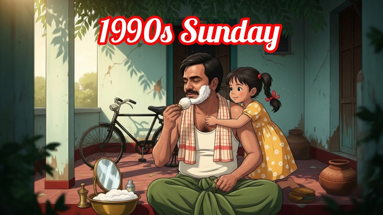 Ghibli-Style 90s Indian Sunday: Playing Cricket 🏏 Eating Mangoes & Fireflies ASMR I cozy family time