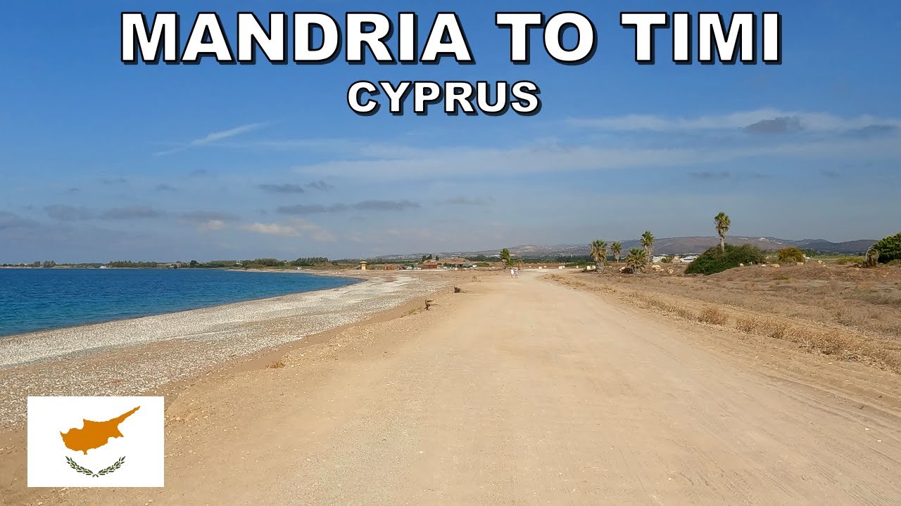 DRIVING from MANDRIA VILLAGE BEACH to TIMI VILLAGE in CYPRUS 4K (60fps)