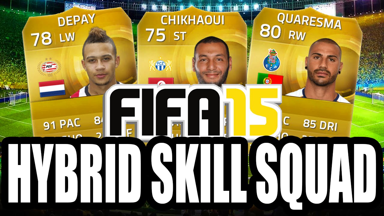 FIFA 15 Ultimate Team | Hybrid Skill Squad Ft. Quaresma and more!!