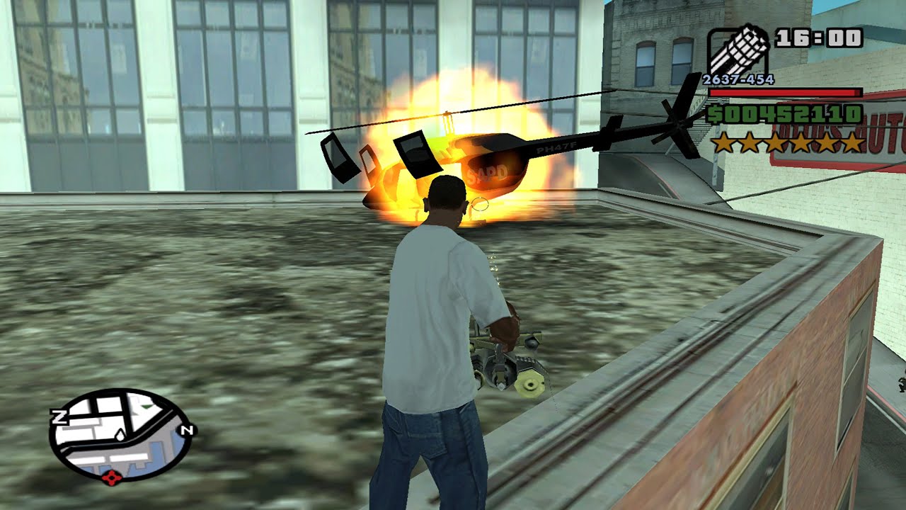 ⭐⭐⭐⭐⭐⭐SIX STARS WANTED LEVEL RAMPAGE WITH TANK | 6 STAR WANTED LEVEL ESCAPE IN GTA SAN ANDREAS