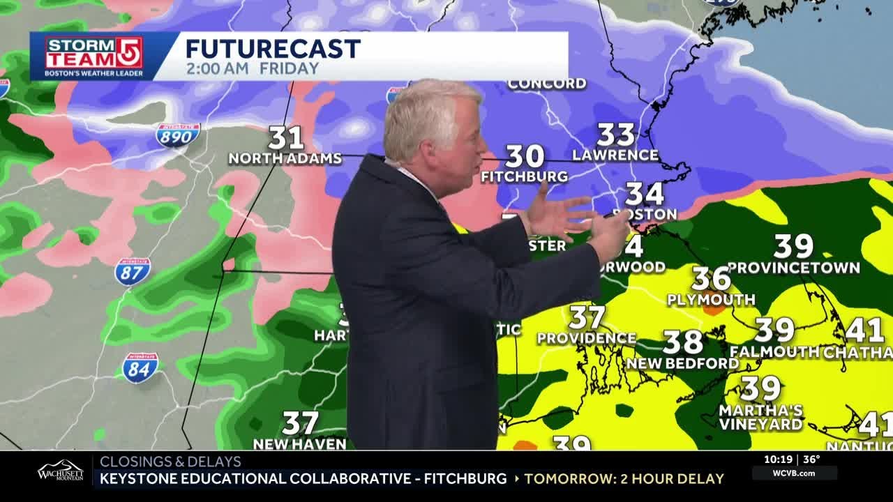Video: Rain brings messy morning commute