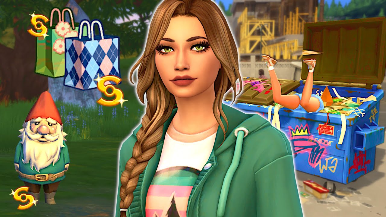 Can my sim make money to renovate her house without using any skills? // Sims 4 money challenge