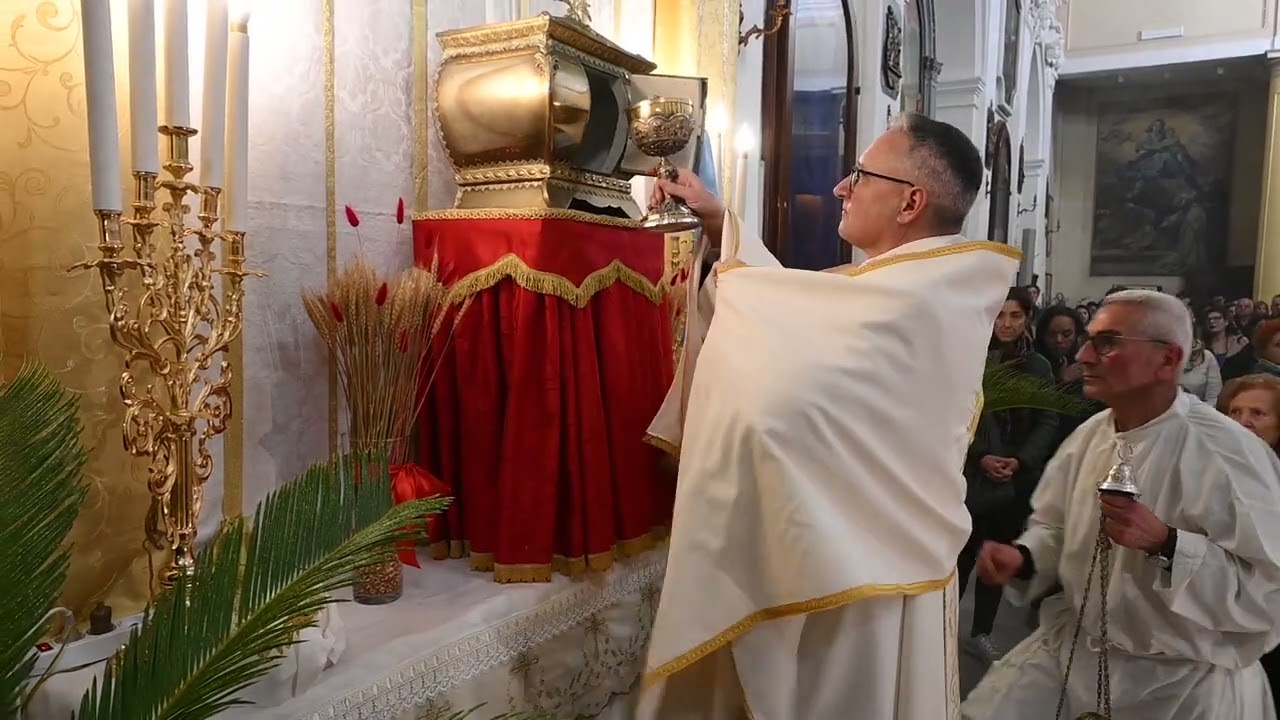 Vibo Valentia Giovedì Santo. Pasqua 2024 Altare della Reposizione. Chiesa del SS.MO Rosario. 1/13