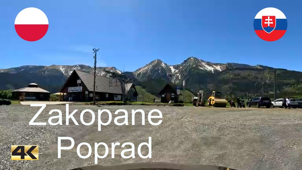 Driving around High Tatras from Zakopane to Poprad | spring 2024 | 4K